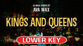 Kings and Queens (Karaoke Lower Key) - Ava Max