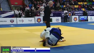 60 kg Абуладзе Я Хаунзи А 27 03 2017 Т1 Первенство России до 23 лет, КЕМЕРОВО