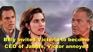 The Young And The Restless Spoilers Billy invited Victoria to become CEO of Jabots, Victor annoyed