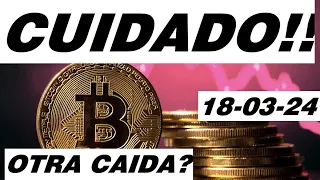 CUIDADO ¿OTRA CAIDA EN BITCOIN? ANALISIS DE #btc #bitcoin TIPOS DE INTERES Y COMPRAS ETF 18-3-24