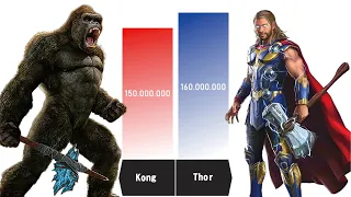 THOR Stormbreaker VS KONG With Axe Power Level Comparison 🔥🔥