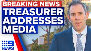 Treasurer Jim Chalmers addresses the media ahead of federal budget 2023 | 9 News Australia