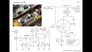 Trial amp of the vacuum tube , VT-46