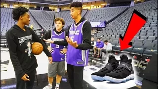 1v1 BASKETBALL WAGER vs. Future NBA SUPERSTAR De'Aaron Fox! LOSER BUYS ANY NIKES!