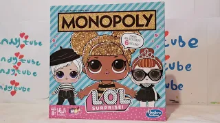 LOL SURPRISE! MONOPOLY board  game full gameplay tutorial Hasbro!