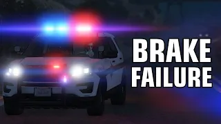 GTAV FiveM POLICE Roleplay Mod - [SLRP LEO 16] - Brake Failure!