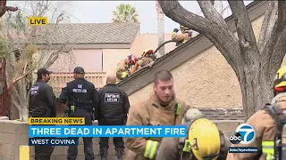 Woman, 2 children dead in West Covina apartment fire