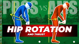 Pros vs. Ams | Golf Swing Hip Rotation 🔄