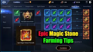 MIR4 Epic Magic Stone Farming Tips