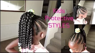 PROTECTIVE STYLES || CORNROWS AND CROCHET BRAIDS