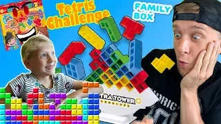 ТЕТРИС ЧЕЛЛЕНДЖ в Реальной жизни СТРОИМ КУБИКИ как в игре Tetris Кто выиграет в этой Битве