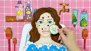 [✨paper diy✨] Makeup & Skincare with PAPER COSMETICS for Girl #5 💄💋 ASMR Paper Craft | Lotus Paper