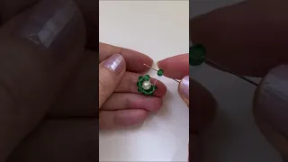 earrings making in 10 minutes. beading tutorial. DIY earrings #shorts