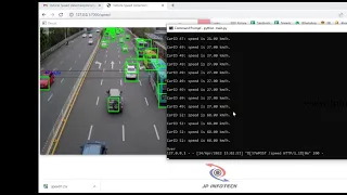 Vehicle Speed Detection using OpenCV and Python | Final Year Project 2023