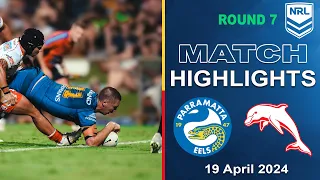 NRL 2024 | Parramatta Eels v Dolphins | Match Highlights