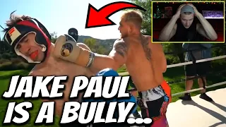 Jake Paul Beats Down an *UNTRAINED YOUTUBER* For Views... Again