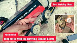 How to make Magnetic Welding Earthing Ground Clamp | Best Welding ideas for welders