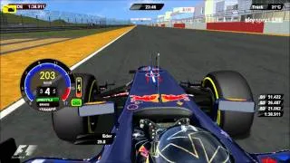 rFactor F1 2011 Onboard Korea DRS and KERS Driver Virtual Eder Belone