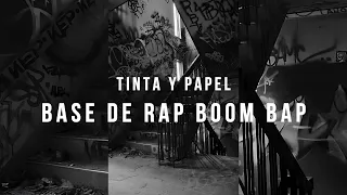 Base de Rap Boom bap | TINTA Y PAPEL | freestyle | Instrumental Rap uso libre | hiphop type beat