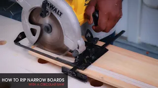How to Rip narrow boards with a circular saw