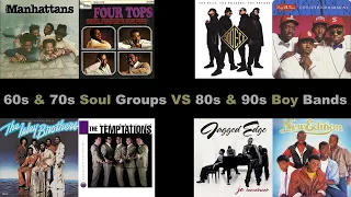 60's & 70's Soul Bands VS 80's & 90's R&B Groups | Music Mix | Playlist included