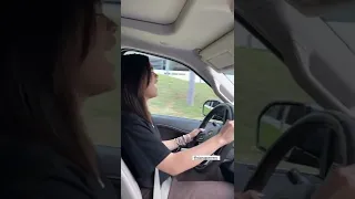 Niana Guerrero First time driving!!! (Practice)