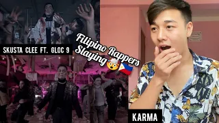 KARMA - Skusta Clee ft. Gloc 9 (Official Music Video) | REACTION | Bea Alonzo