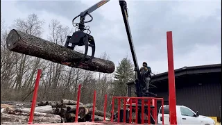 Hauling Logs with the Camex Loader