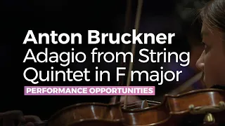 RNCM String Orchestra - Adagio from String Quintet in F major - Anton Bruckner arr Henk Guittart