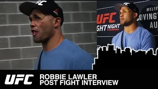 ROBBIE LAWLER POST FIGHT INTERVIEW #UFCNEWARK