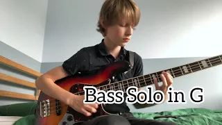 Funk Slap Bass Solo In G - Little Bassist