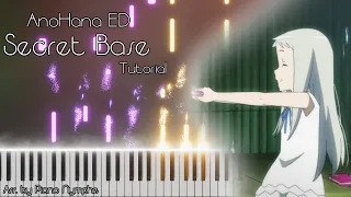 AnoHana - Secret Base ED ~Kimi ga Kureta Mono~ | Piano Tutorial/Arrangement