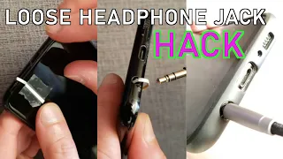 Super Easy Loose Headphone Jack Hack - Semi Permanent Fix
