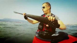 Learning the "Reverse Sweep Roll"  Sea Kayak Vancouver