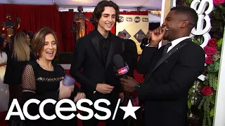 Timothée Chalamet Shares His Love For Cardi B At The 2018 SAG Awards | Access