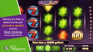 Giochi SlotGratis Online  - Slot STARBURST NetEnt