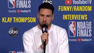 Klay Thompson Funny/Random Interviews