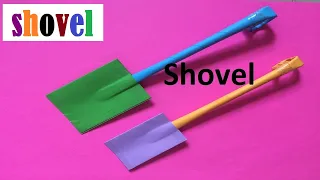 How to make a paper shovel | Origami Easy and Cute Paper Shovel