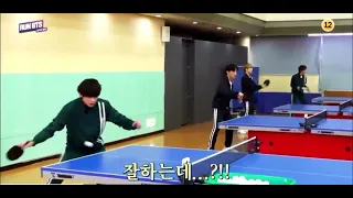 RUN BTS 138 Taehyung’s so good at table tennis!! 🏓 JTBC2 #KimTaehyung #Taehyung #V #RUNEPI138