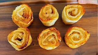 Only 3 ingredients and 1 apple! Easy and delicious apples pastry recipe #quietkitchen