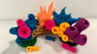 ♥️ Clay with me- how to make corals | model craft tutorial. easy DIY