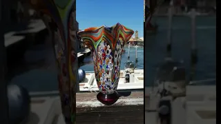 Original Murano Glass handmade Re Sol Vase