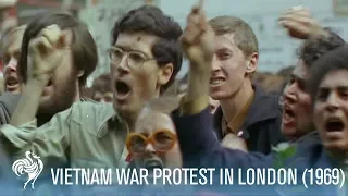 Vietnam Protesters Clash with Police in Grosvenor Square, London (1968) | War Archives