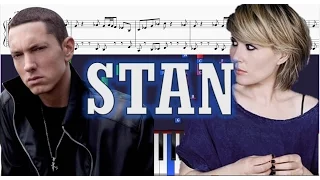 Eminem ft. Dido - Stan - Piano Tutorial w/ Sheets