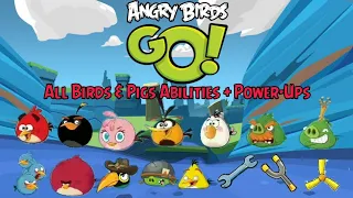 Angry Birds Go - All Birds & Pigs + Power-Ups Gameplay