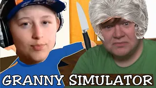 GRANNY PUNTS CHILDREN! Granny Simulator w/Druzer