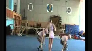 Russian acrobats trio video promo