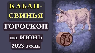 КАБАН ГОРОСКОП на ИЮНЬ 2023 года УСПЕХ┃#гороскоп #кабан #июнь #2023 #любовь #удача #китайский #успех