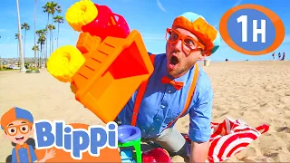 Learn Colors & Counting at a Beach | Blippi Full Episodes | Blippi Toys: Educational Videos for Kids