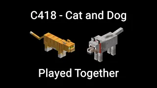 Cat and Dog Played Together (V2) - One Hour Minecraft Music